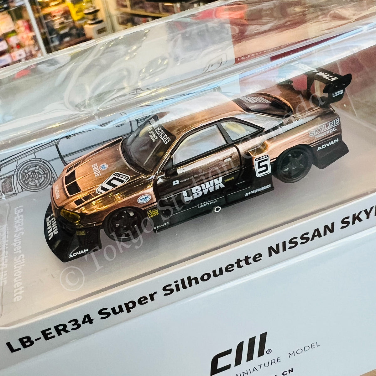 CM MODEL 1/64 Nissan LBWK ER34 NO.5 Bronze CM64-ER34-10 – Tokyo Station