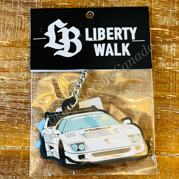 LIBERTY WALK JAPAN Rubber Keychain F40 WHITE KY81-WH