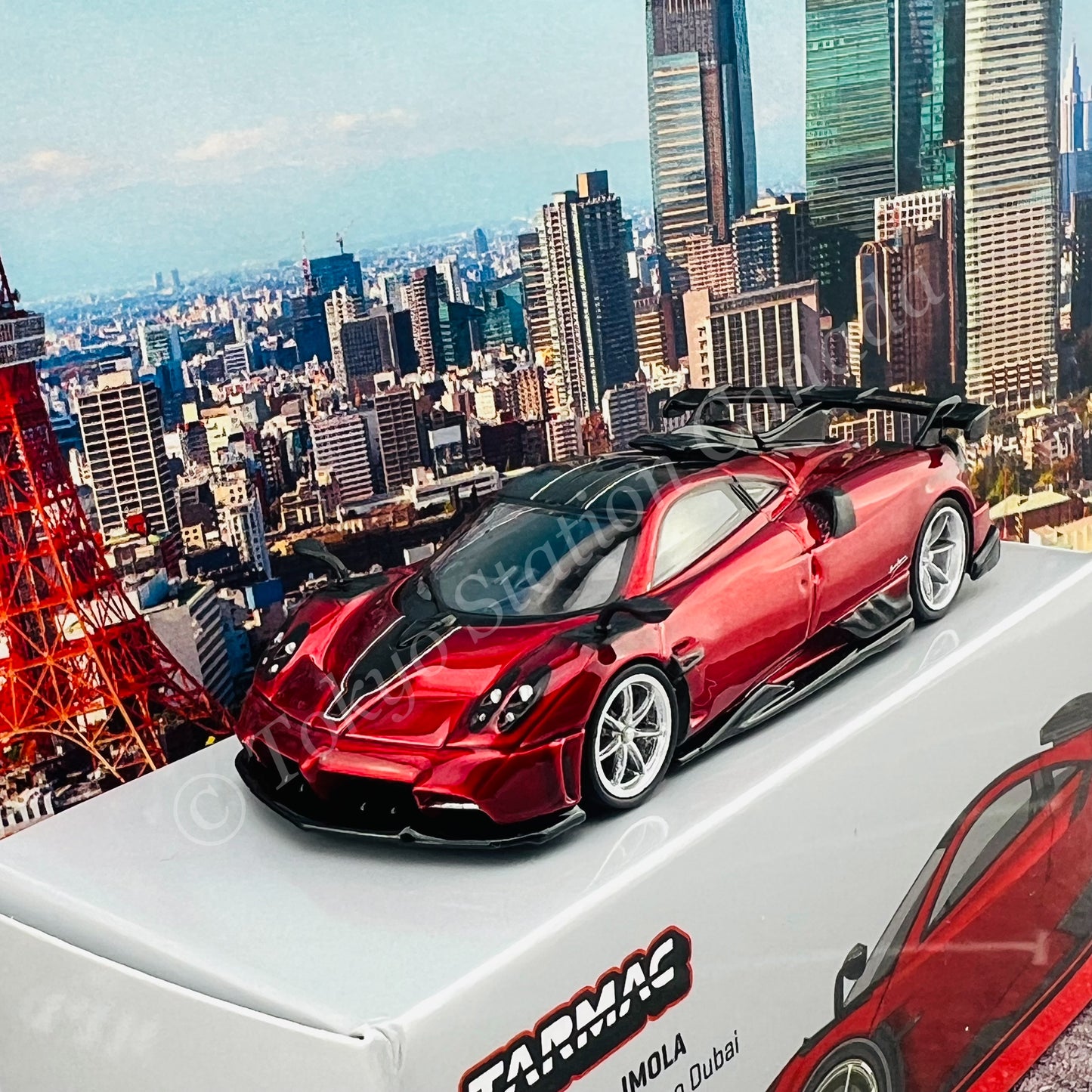 TARMAC WORKS GLOBAL64 1/64 Pagani Imola Rosso Dubai T64G-TL046-RE