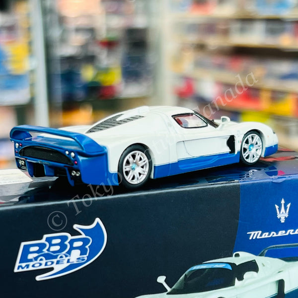 Bbl 1:64 MC12 modello di auto in lega metallica bianca blu strada Bbl 1:64 MC12 modello di auto in lega metallica bianca blu strada
