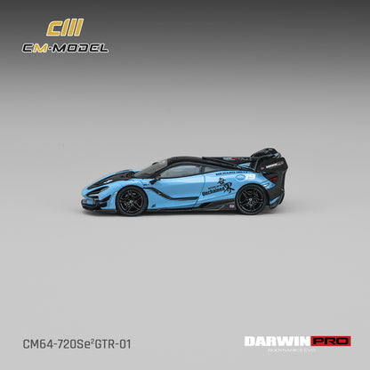 PREORDER CM MODEL 1/64 DarwinPRO 720Se²GTR-01 Unchained Blue CM64-720SeGTR-01 (Approx. Release Date : Q4 2026 subject to manufacturer's final decision)