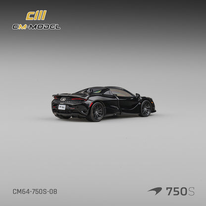 PREORDER CM MODEL 1/64 McLaren 750S Spider Onyx Black CM64-750S-08  (Approx. Release Date : Q4 2026 subject to manufacturer's final decision)
