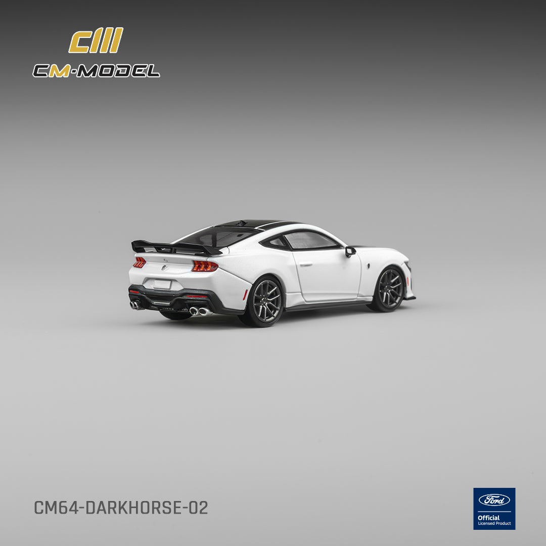 PREORDER CM MODEL 1/64 Ford Mustang DarkHorse Oxford White CM64-Darkhorse-02 (Approx. Release Date : Q4 2026 subject to manufacturer's final decision)