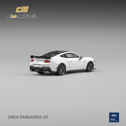 PREORDER CM MODEL 1/64 Ford Mustang DarkHorse Oxford White CM64-Darkhorse-02 (Approx. Release Date : Q4 2026 subject to manufacturer's final decision)