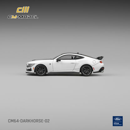 PREORDER CM MODEL 1/64 Ford Mustang DarkHorse Oxford White CM64-Darkhorse-02 (Approx. Release Date : Q4 2026 subject to manufacturer's final decision)