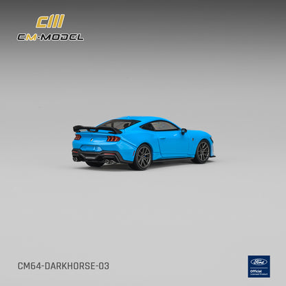 PREORDER CM MODEL 1/64 Ford Darkhorse Grabber Blue with Black Hood Stripes CM64-Darkhorse-03  (Approx. Release Date : Q4 2026 subject to manufacturer's final decision)