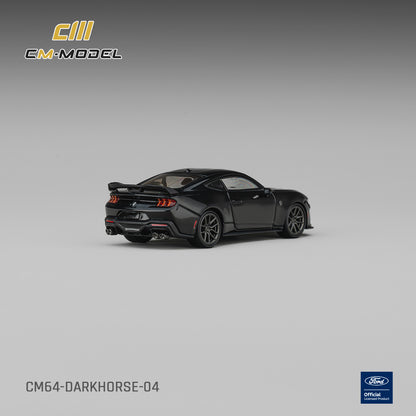 PREORDER CM MODEL 1/64 Ford Mustang Darkhorse Shadow Black CM64-DARKHORSE-04P01 (Approx. Release Date : Q2 2027 subject to manufacturer's final decision)
