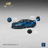 PREORDER CM MODEL 1/64 Ford Mustang DarkHorse Blue Ember Metallic CM64-DarkHorse-01 (Approx. Release Date : Q3 2026 subject to manufacturer's final decision)