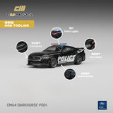 PREORDER CM MODEL 1/64 CM Ford Dark Horse Police Car CM64-DarkHorse-PD01 (Approx. Release Date : Q3 2026 subject to manufacturer's final decision)