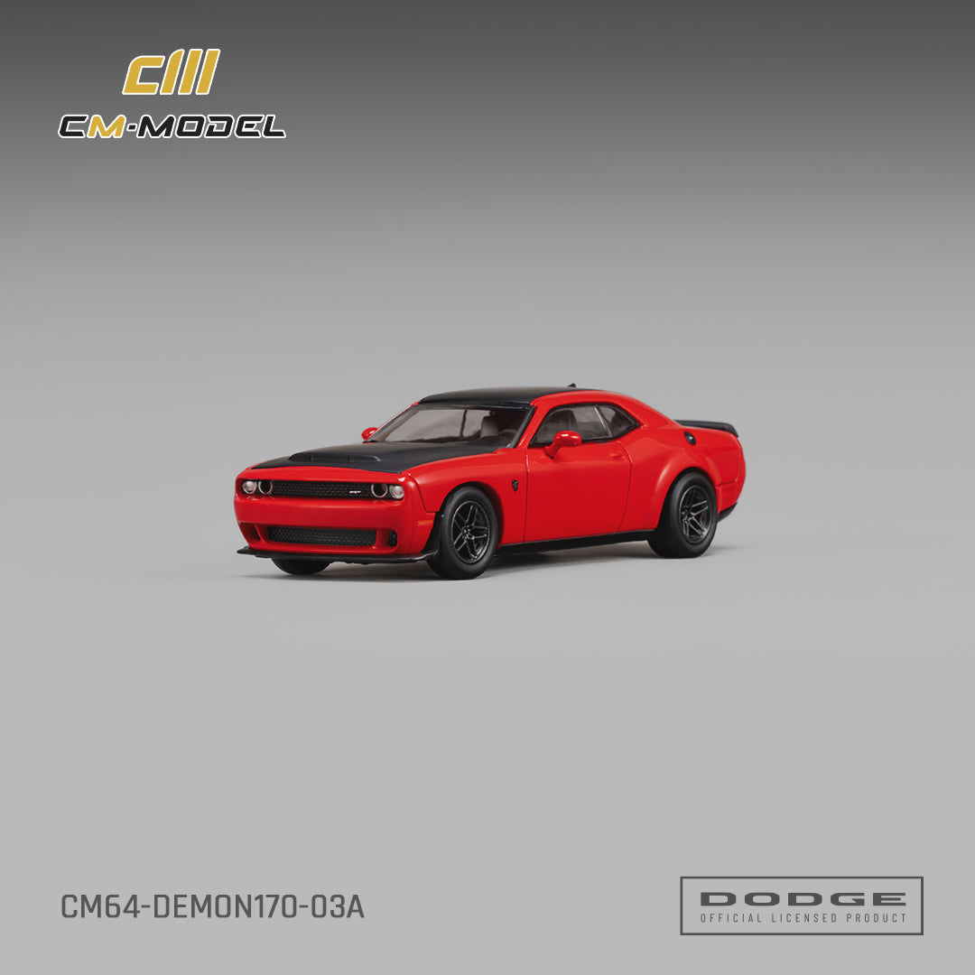 PREORDER CM MODEL 1/64 Dodge Demon170 TorRed  CM64-DEMON170-03A (Approx. Release Date : Q2 2027 subject to manufacturer's final decision)