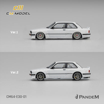 PREORDER CM MODEL 1/64 Pandem M3 E30 Pearl White CM64-E30-01 (Approx. Release Date : Q2 2026 subject to manufacturer's final decision)