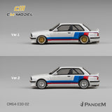 PREORDER CM MODEL 1/64 Pandem M3 E30 Alpine White with M Tri-Stripes CM64-E30-02 (Approx. Release Date : Q3 2026 subject to manufacturer's final decision)