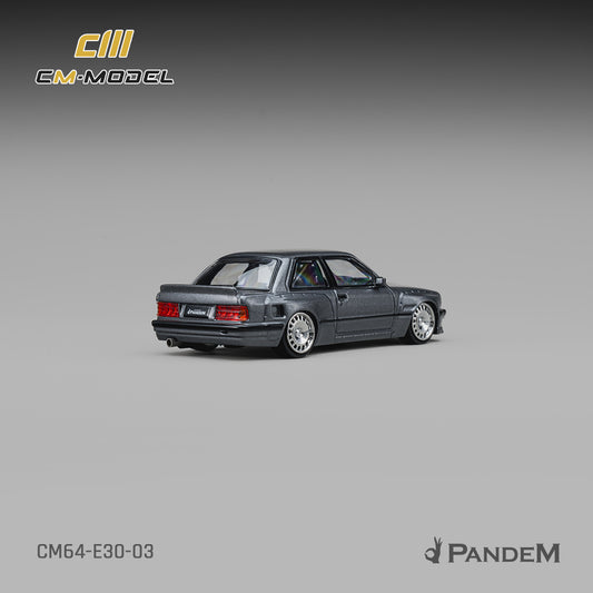 PREORDER CM MODEL 1/64 Pandem M3 E30 Metallic gunmetal gray CM64-E30-03 (Approx. Release Date : Q4 2026 subject to manufacturer's final decision)