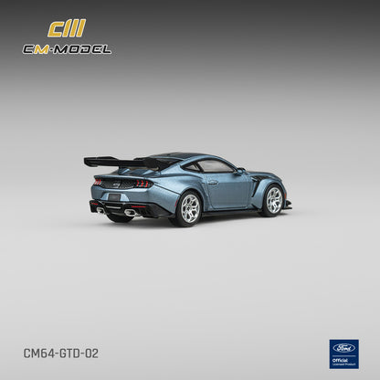 PREORDER CM MODEL 1/64 Ford Mustang GTD Indulgent Blue CM64-GTD-02 (Approx. Release Date : Q3 2026 subject to manufacturer's final decision)