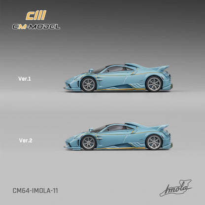 PREORDER CM MODEL 1/64 Pagani Imola Azzurro Sardegna CM64-IMOLA-11 (Approx. Release Date : Q3 2026 subject to manufacturer's final decision)