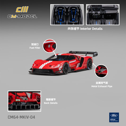 PREORDER CM MODEL 1/64 Ford GT Mk IV Rangoon Red CM64-MKIV-04  (Approx. Release Date : Q4 2026 subject to manufacturer's final decision)