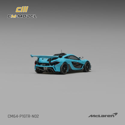 PREORDER CM MODEL 1/64 Mclaren P1GTR Iridium Blue CM64-P1GTR-N02  (Approx. Release Date : Q2 2027 subject to manufacturer's final decision)