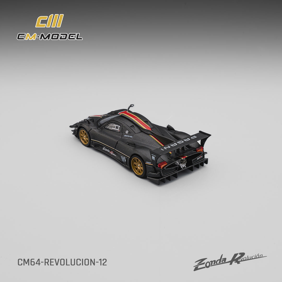 PREORDER CM MODEL 1/64 Pagani Zonda Revlucion Drycarbon (Complimentary Nürburgring Lap Time Model-Specific Decal) CM64-Revolucion-12 (Approx. Release Date : Q2 2026 subject to manufacturer's final decision)