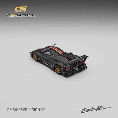 PREORDER CM MODEL 1/64 Pagani Zonda Revlucion Drycarbon (Complimentary Nürburgring Lap Time Model-Specific Decal) CM64-Revolucion-12 (Approx. Release Date : Q2 2026 subject to manufacturer's final decision)