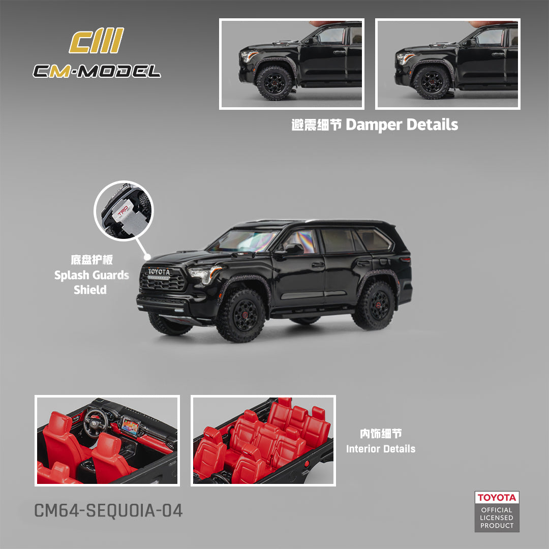 PREORDER CM MODEL 1/64 Toyota Sequoia Midnight Black CM64-SEQUOIA-04 (Approx. Release Date : Q4 2026 subject to manufacturer's final decision)