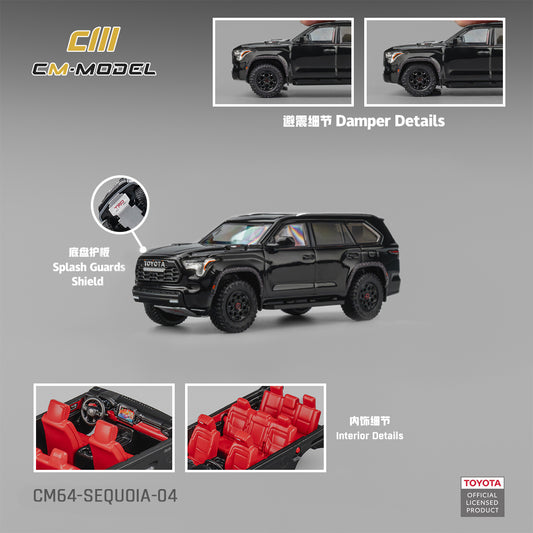 PREORDER CM MODEL 1/64 Toyota Sequoia Midnight Black CM64-SEQUOIA-04 (Approx. Release Date : Q4 2026 subject to manufacturer's final decision)