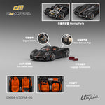 PREORDER CM MODEL 1/64 Pagani Utopia Fullcarbon with red line CM64-Utopia-06 (Approx. Release Date : Q4 2025 subject to manufacturer's final decision)