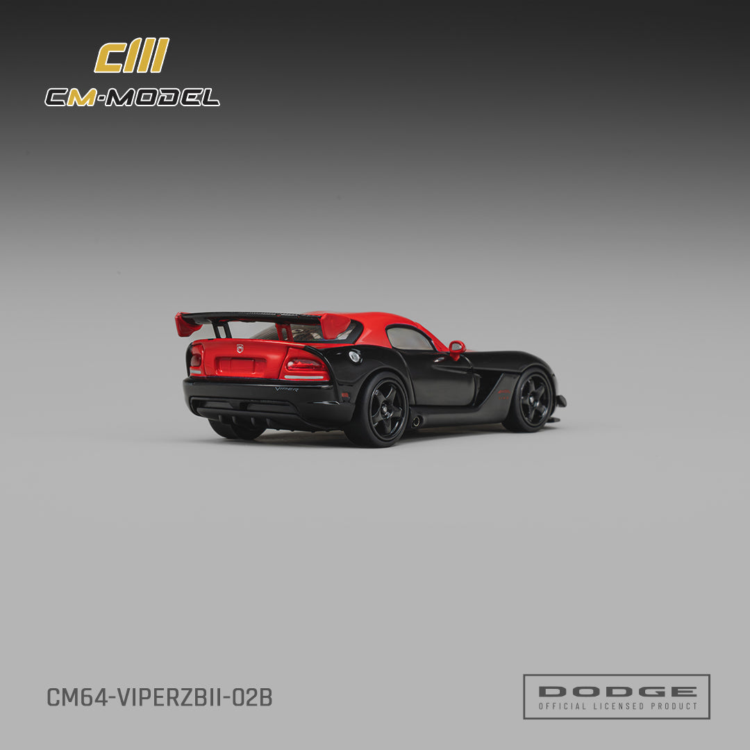 PREORDER CM MODEL 1/64 Dodge Viper ACR(ZBII) Viper Black with Red CM64-ViperZBII-02B (Approx. Release Date : Q4 2026 subject to manufacturer's final decision)