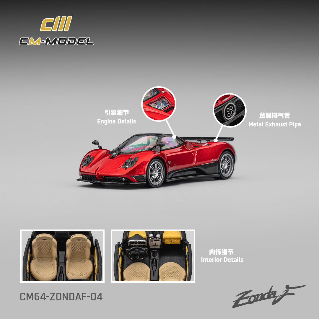 PREORDER CM MODEL 1/64 Pagani Zonda F Rosso Dubai CM64-ZondaF-04 (Approx. Release Date : Q4 2026 subject to manufacturer's final decision)