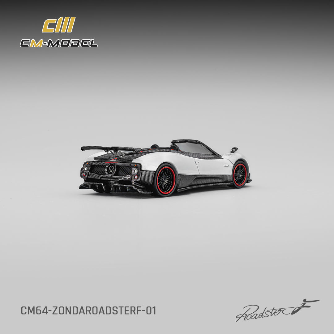 PREORDER CM MODEL 1/64 Pagani Zonda F Roadster Pearl White CM64-Zonda Roadster F-01 (Approx. Release Date : Q2 2026 subject to manufacturer's final decision)