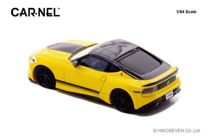 CAR-NEL 1/64 Nissan Fairlady Z Version ST Customized Edition 2023 Ikazuchi Yellow CN640040