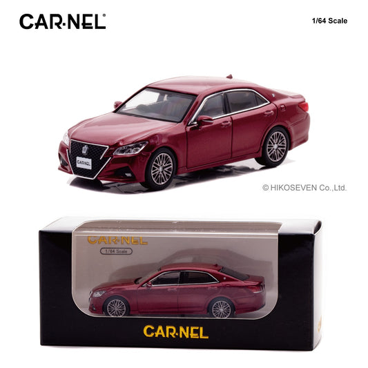 CAR-NEL 1/64 Toyota CROWN Athlete S Japan Color Selection Package 2015 Rich Red Crystal Shine Glass Flake CN640046