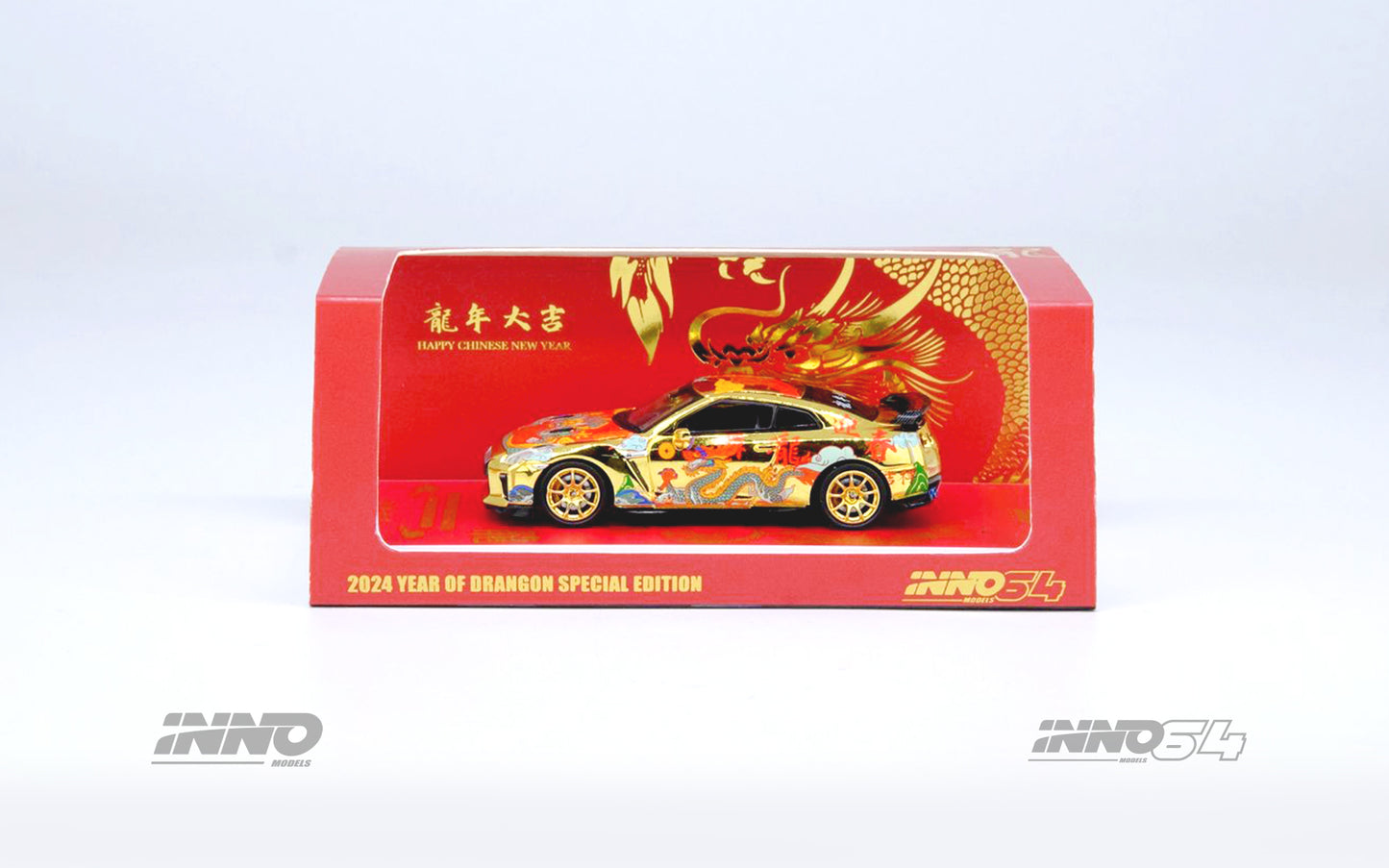 INNO64 1/64 NISSAN GT-R (R35) Year Of The Dragon Special 2024 CNY Edition IN64-R35-CNY24