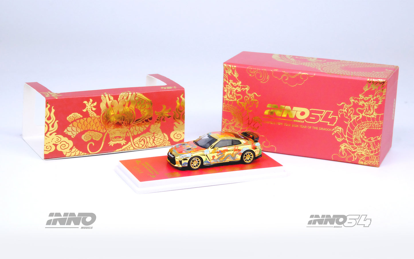 INNO64 1/64 NISSAN GT-R (R35) Year Of The Dragon Special 2024 CNY Edition IN64-R35-CNY24