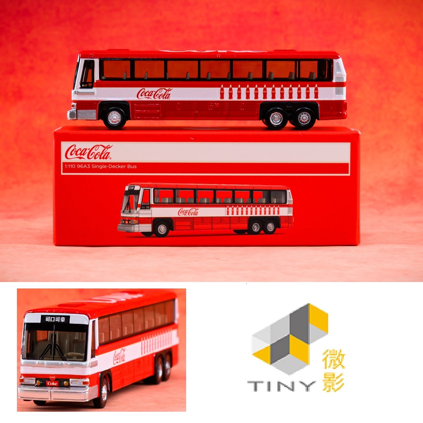 TINY 微影 1/110 96A3 Single Deck Bus "COCA COLA" COKE116