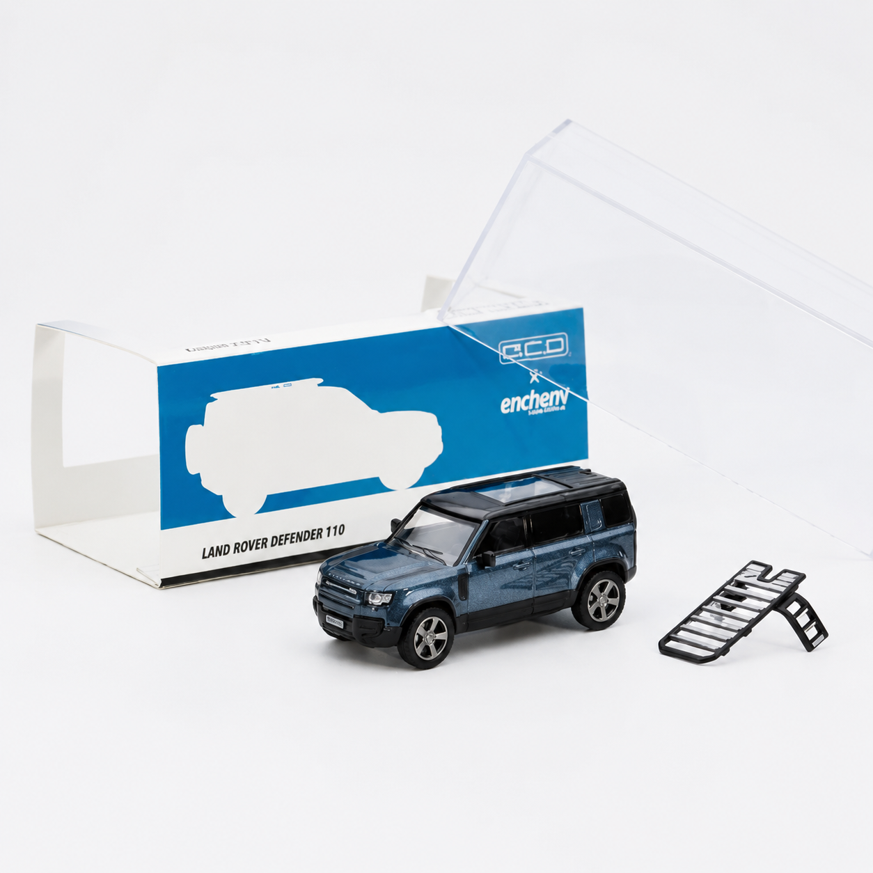 GCD x enchery 1/64 2021 Land Rover Defender 110 (LHD) Blue GE-002-6