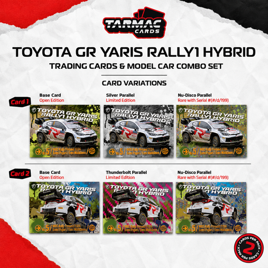 PREORDER Tarmac Works 1/64 Toyota GR YARIS Rally1 HYBRID Rally Finland 2024 Sami Pajari / Enni Mälkönen Model Car + Trading Cards Combo Set T64-085-24FR05 (Approx. Release Date :  Q4 2026 subject to manufacturer's final decision)