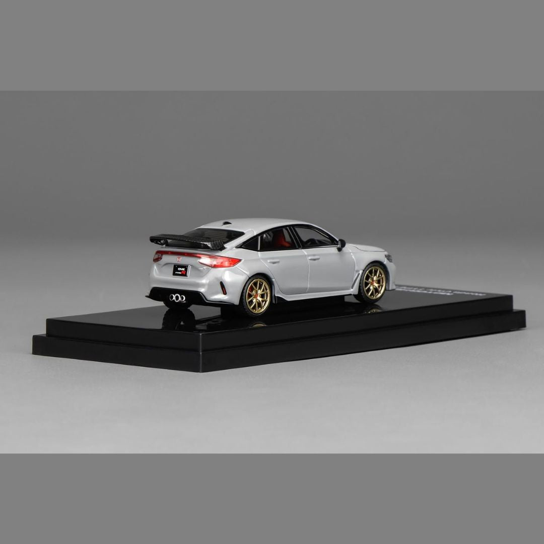 MOTORHELIX 1/64 MOTORHELIX Car Honda Civic TYPE R (FL5) Supersonic Grey with RI-A Wheels M65343