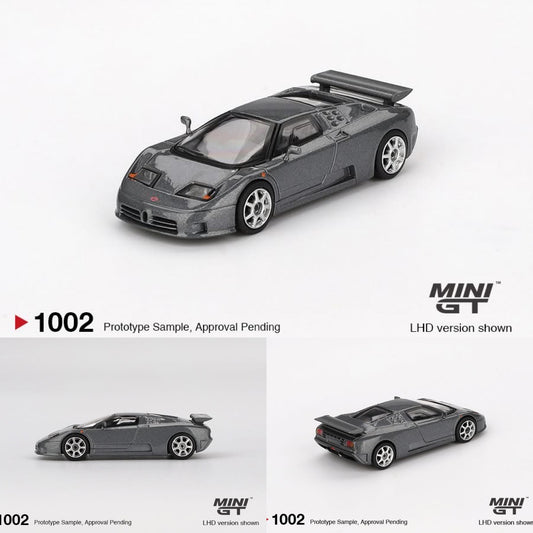 MINI GT 1/64 Bugatti EB110 Super Sport Grigio Scuro MGT01002-BL