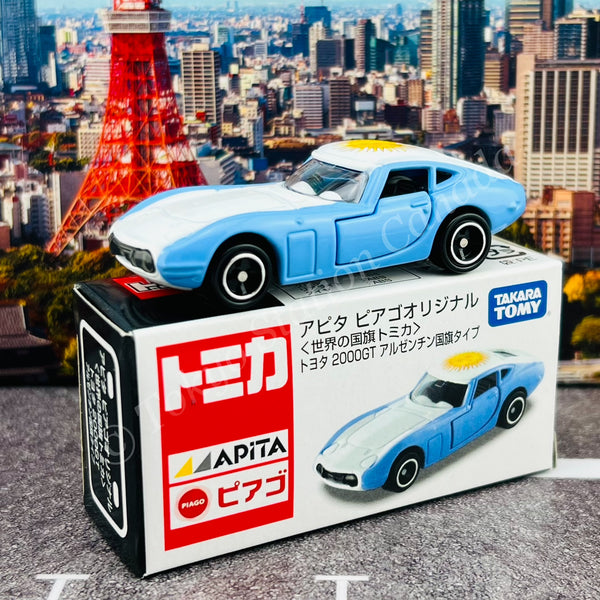 TOMICA APITA PIAGO Original (World Flag Tomica) Toyota 2000GT Argentina Flag