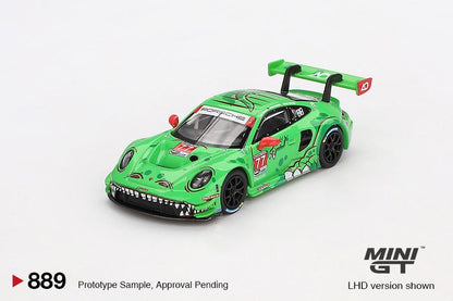 MINI GT 1/64 Porsche 911 GT3 R #77 AO Racing 2024 IMSA Daytona 24 Hrs GTD Pro 2nd Place MGT00889-L
