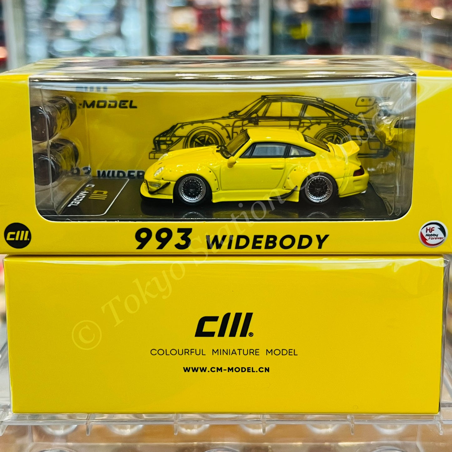 CM MODEL 1/64 993 Yellow (Indonesia Exclusive) CM64-993-INA