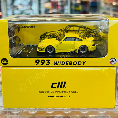 CM MODEL 1/64 993 Yellow (Indonesia Exclusive) CM64-993-INA