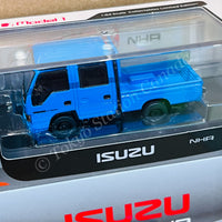 Model 1 1/64 Isuzu ELF NHR Custom Version Blue with Black Wheels LHD T66639