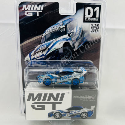 *CHASE CAR* MINI GT 1/64 Pandem Toyota GR Supra V1.0 Team TOYO TIRES DRIFT D1 Grand Prix - Japan Exclusive RHD/ D1 Blister Packaging RHD MGT00233-D1