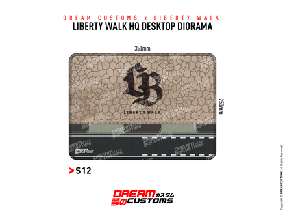 DREAM CUSTOMS Desktop Diorama 350mmx 250mm with LB Logo S12