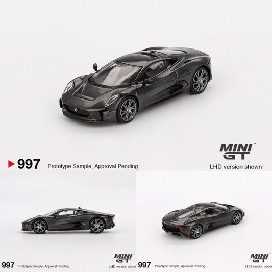 MINI GT 1/64 Jaguar C-X75 Test Car – Black MGT00997-BL