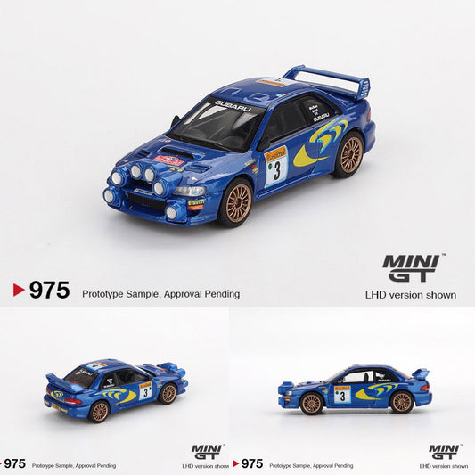 MINI GT 1/64 Subaru Impreza WRC98 1998 Rally Monte-Carlo 3rd Place #3 MGT00975