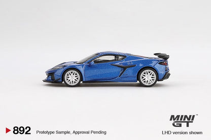 MINI GT 1/64 Chevrolet Corvette Z06 2023 Elkhart Lake Blue Metallic MGT00892-L