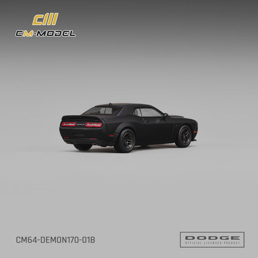 PREORDER CM MODEL 1/64 Dodge Demon 170 Matte Black CM64-Demon170-01B (Approx. Release Date : Q4 2026 subject to manufacturer's final decision)