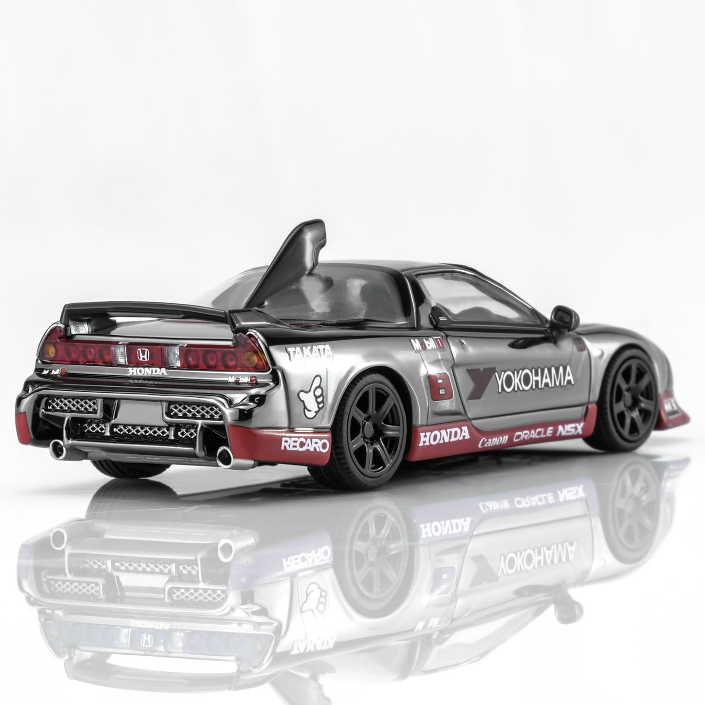 PREORDER MOTORHELIX 1/64 Honda NSX-R Custom GT Look Customized Electroplating Gun Gray M65535 (Approx. Release Date: Q4 2026 and subject to the manufacturer's final decision)